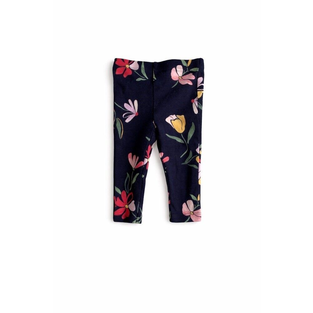 Carter’s 9M Baby Girl Navy Floral Leggings